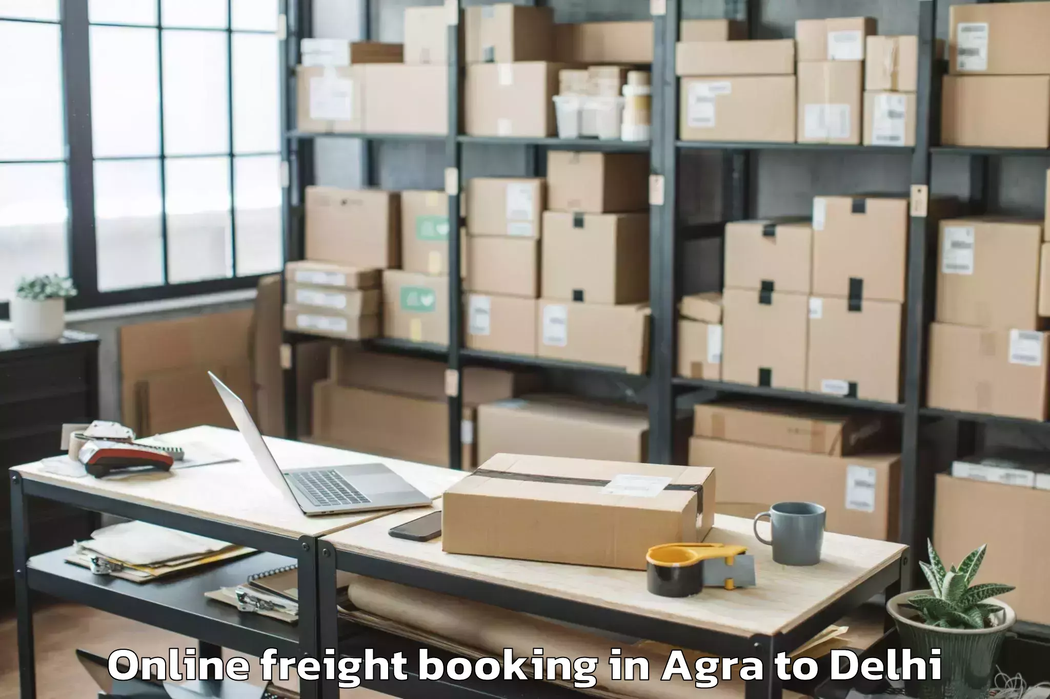 Hassle-Free Agra to Saraswati Vihar Online Freight Booking